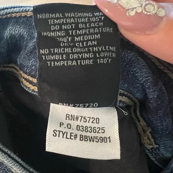 Buckle Black Candiani Denim Fit No. 53 Mid Rise Skinny Size 25 Made in Italy - Picture 10 of 13